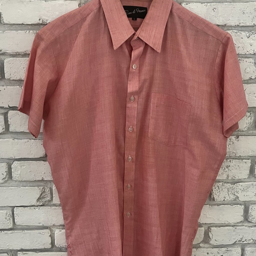 Vintage Rene de France Short Sleeve Collared Shirt